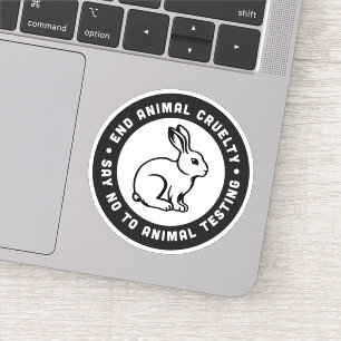 Adesivo Ativista dos direitos dos animais cita crueldade