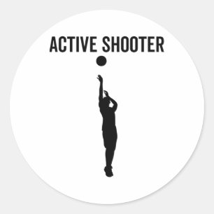 Adesivo Ativo Atirador Espetáculo Engraçado Esporte Humor