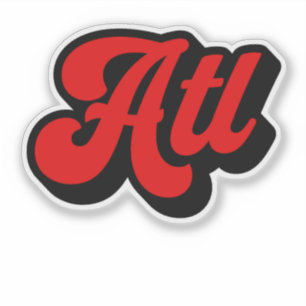 Adesivo Atl Atlanta Legal GA Retro Vintage Gift