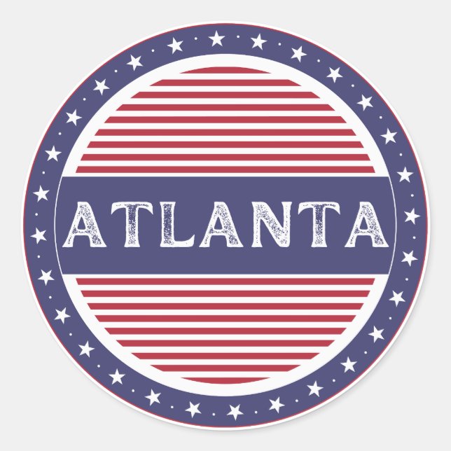 Adesivo Atlanta City Pride Emblem – American Identity (Frente)