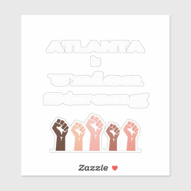 Adesivo Atlanta é Union Strong Sticker (Folha)