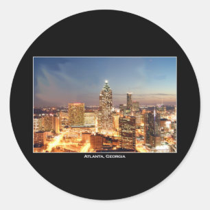 Adesivo Atlanta, Geórgia na noite - skyline bonita