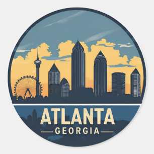 Adesivo Atlanta Georgia Skyline
