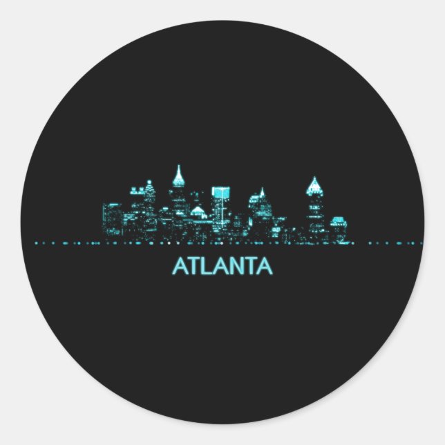 Adesivo Atlanta Skyline (Frente)