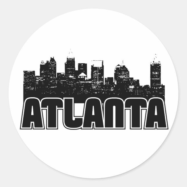 Adesivo Atlanta Skyline (Frente)