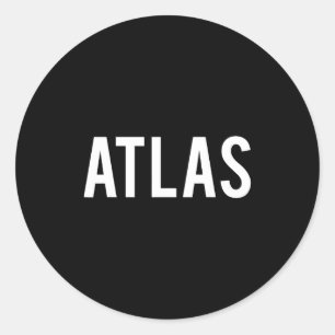 Adesivo Atlas - Camiseta de presente para fã de nome engra
