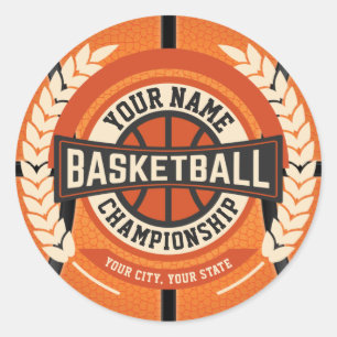 Adesivo Atleta Personalizado do Jogador da Equipe de Basqu