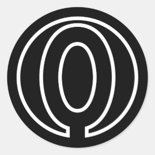 Adesivo Atletas Forma do círculo Número 0