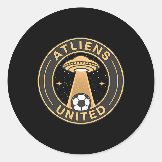 Adesivo Atliens Unidos, 404 Unidos Camisa de Fã de Futebol (Frente)