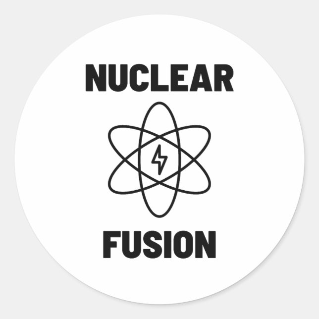 Adesivo Atom de Fusão Nuclear (Frente)
