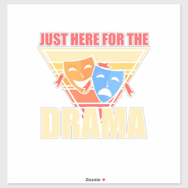 Adesivo Ator Aqui Para O Drama (Folha)