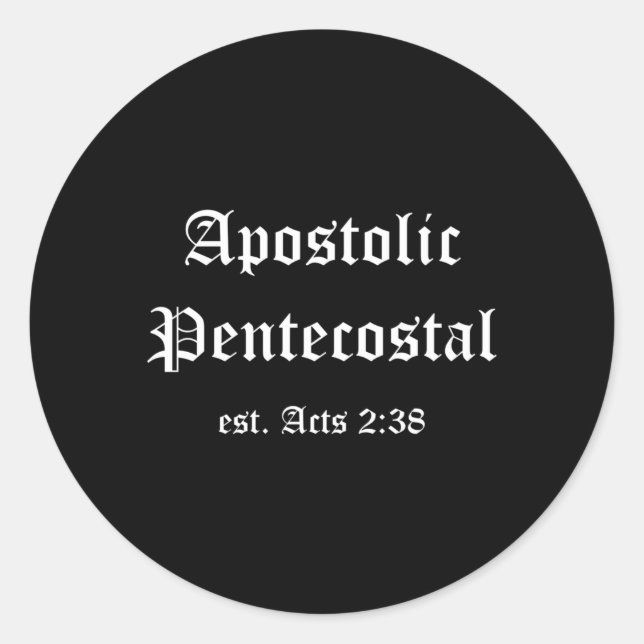 Adesivo Atos Religiosos Pentecostais Apostólicos 238 (Frente)