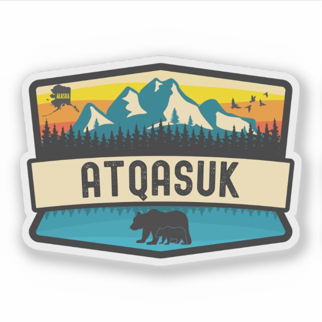 Adesivo Atqasuk, Alasca (Frente)