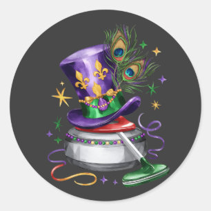 Adesivo Atrativa Mardi Gras Mix Curling Costume Festivo