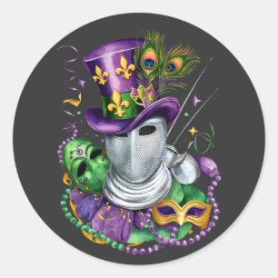 Adesivo Atrativo Mardi Gras Mix Ciclismo Festivo