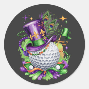 Adesivo Atrativo Mardi Gras Mix Golf Costume Festivo