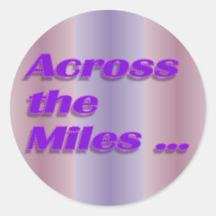 Adesivo através das milhas