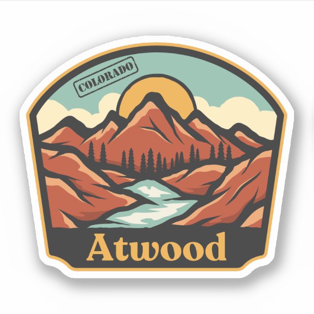Adesivo Atwood, Colorado (Frente)