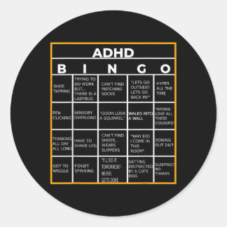 Adesivo Au Mental Health Awareness Day Adhd Bingo Funny