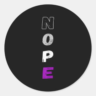 Adesivo Aual Nope Ace Pride Sinalizador Auality Lgbt Comun