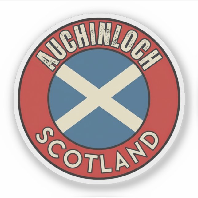 Adesivo Auchinloch, Escócia (Frente)
