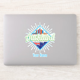 Adesivo Auckland Nova Zelândia retro skyline vintage