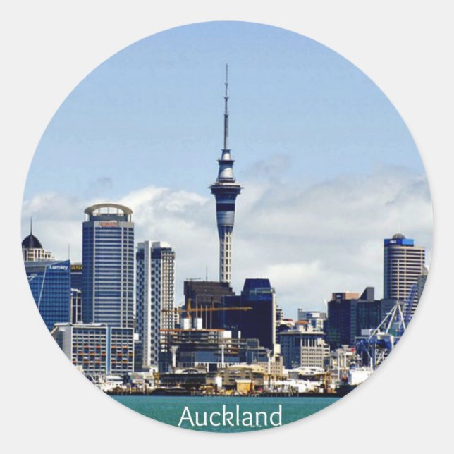 Adesivo Auckland Skyline (Frente)