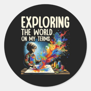 Adesivo Audhd Autism Adhd Espectro Autismo Neurodiversidad