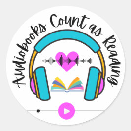 Adesivo Audiobooks conta como leitura