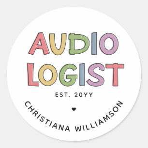 Adesivo Audiologista Personalizado Graduação em Audiologia