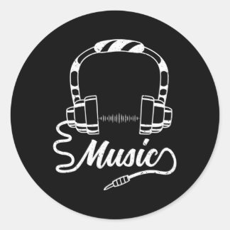 Adesivo Audiophile Music Sound Cara Dj