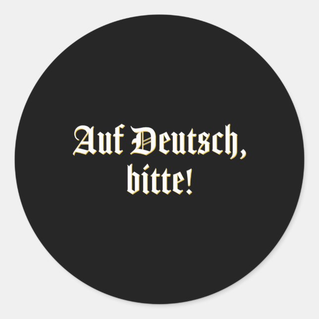 Adesivo Auf Deutsch Bitte Ger Professor (Frente)