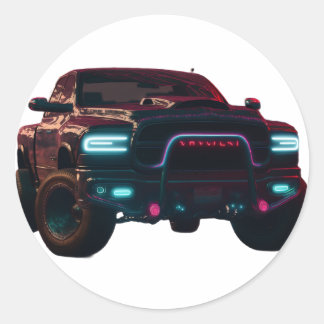 Adesivo Aufkleber Dodge TRX Neon Truck