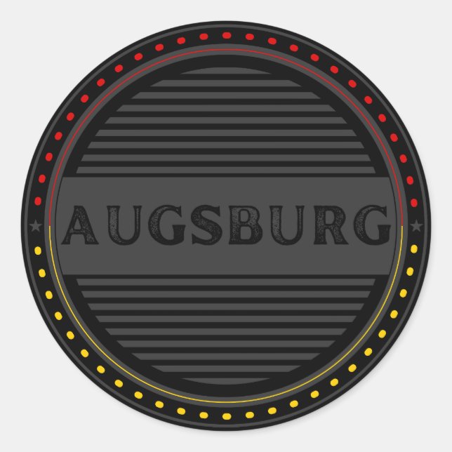 Adesivo Augsburg City Pride Emblem – German Identity (Frente)