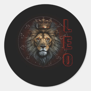 Adesivo August Aniversário Leo Lion Pride Graphic Zodiac H