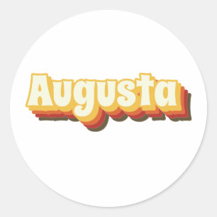 Adesivo Augusta Maine Retro Vintage Text