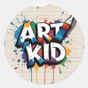 Adesivo Aula de Arte para Rebeldes do Sketchbook e Profess