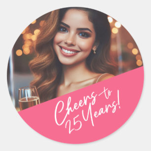 Adesivo Aumenta a Festa de aniversário personalizada de fo
