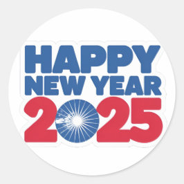 Adesivo Aumente a nitidez do Feliz ano novo 2025