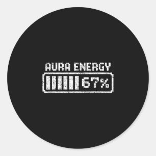 Adesivo Aura Energia Seis Sete 67 Meme