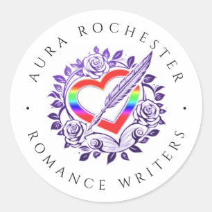 Adesivo AURA Rochester Rainbow Heart Sticker