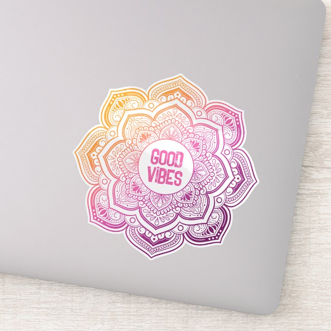Adesivo Auri Mandala Custom-Cut Vinyl Sticker (Criador carregado)