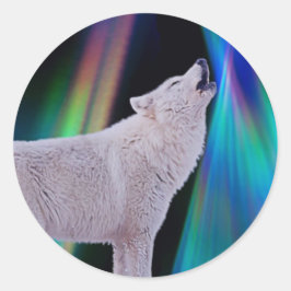 Adesivo Aurora Borealis Wolf Song | Rainbow Sticker