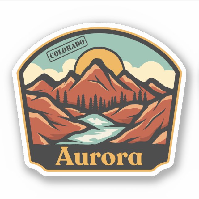 Adesivo Aurora, Colorado (Frente)