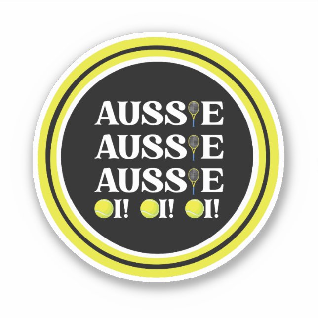 Adesivo Aussie Aussie Tênis Sticker (Frente)