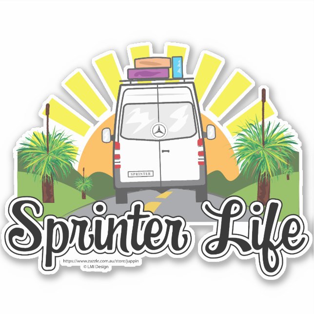 Adesivo Aussie Sprinter Life Sticker (Frente)