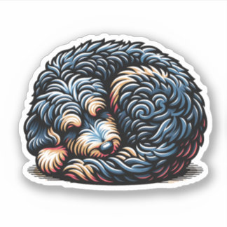 Adesivo Aussiedoodle Vinyl Watersafe Dog Sticker