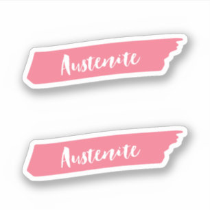 Adesivo Austenita cor-de-rosa da escova