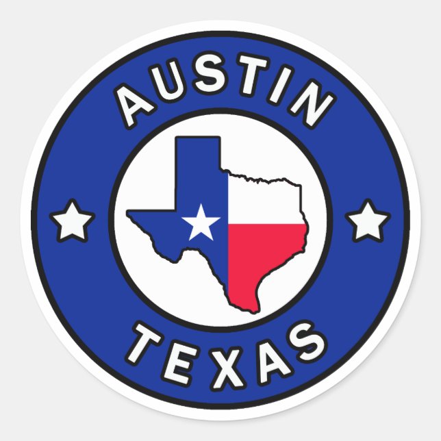 Adesivo Austin Texas (Frente)