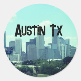Adesivo Austin Texas backround